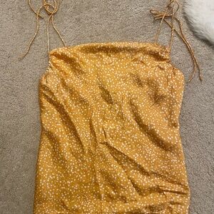 Express Mustard Spotted Camisole